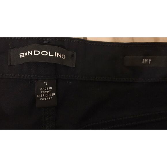 Bandolino Amy Women's Size 18 Black Modern Straight Leg Stretch Pants - Picture 3 of 5